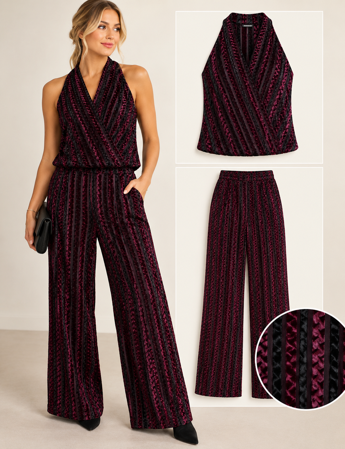 Red & Black Velvet Set (S)
