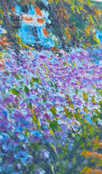Flat Handmade Candle-Square Claude Monet - Irises In Monet's