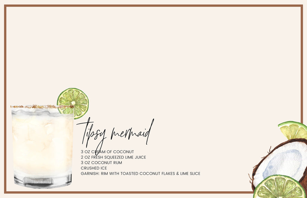 Interchangeable Tray Inserts - Cocktails Set of 10