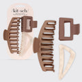Recycled Plastic Assorted Claw Clip 3pc - Oversized