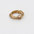 Layered In Diamonds Ring - Gold/Silver / Size 7