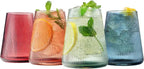 Tonal Stemless Wine Glasses Set of 4