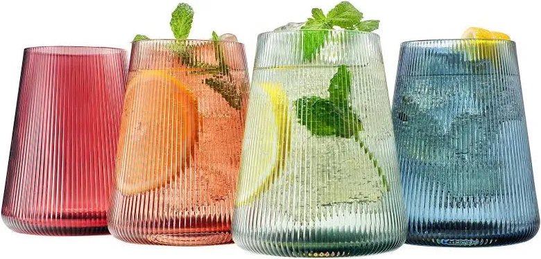 Tonal Stemless Wine Glasses Set of 4